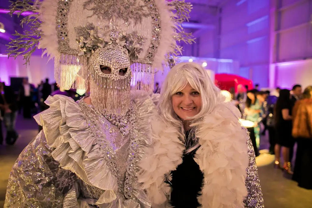 A stunning look from designer Kasi Kubiak and Marci Dallas at 2018's Crystal Ball. (Photo by Morris Malakoff)