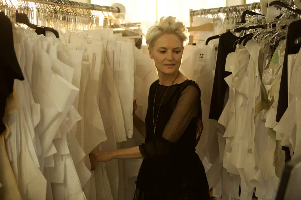 Malia Mills studied design, draping and pattern making at Ecole de la Chambre Syndicale de la Couture Parisienne in Paris.