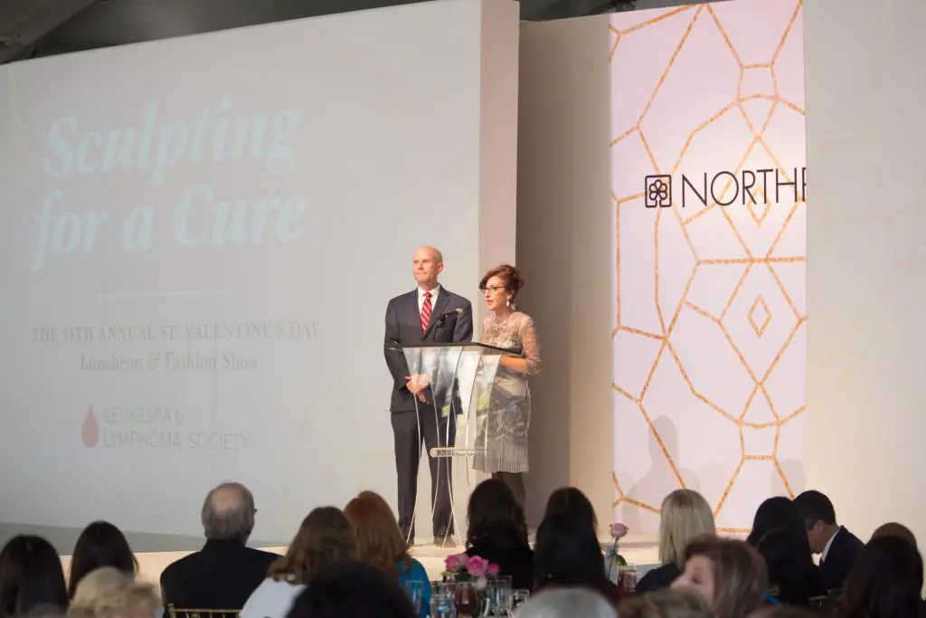 Patricia Thomson, Executive Director, LLS with Don Armstrong, North Texas Board Chair