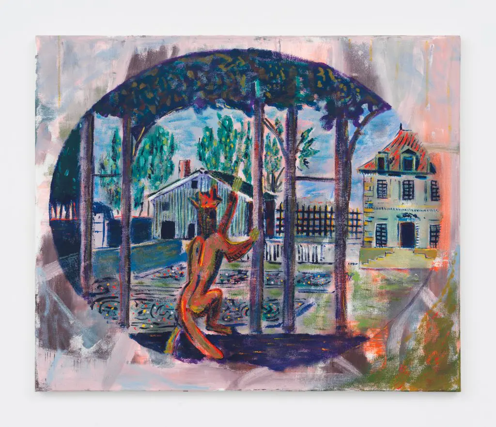 Zach Bruder's "Faux Pas I," 2017, at Magenta Plains. The gallery, directed by SMU grad Olivia Smith, will focus on two painters in its Fair booth, Bill Saylor and Zach Bruder. 