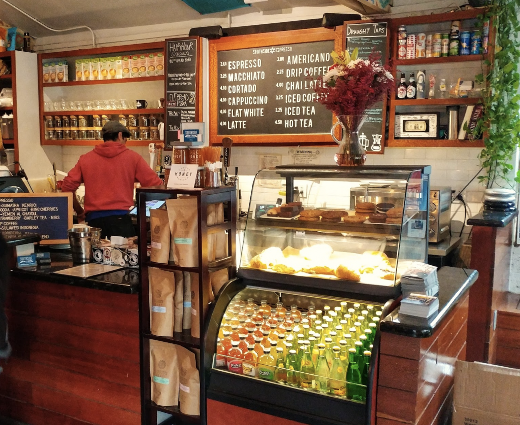 On top of coffee, Southside offers beer, wine, and flatbreads. 