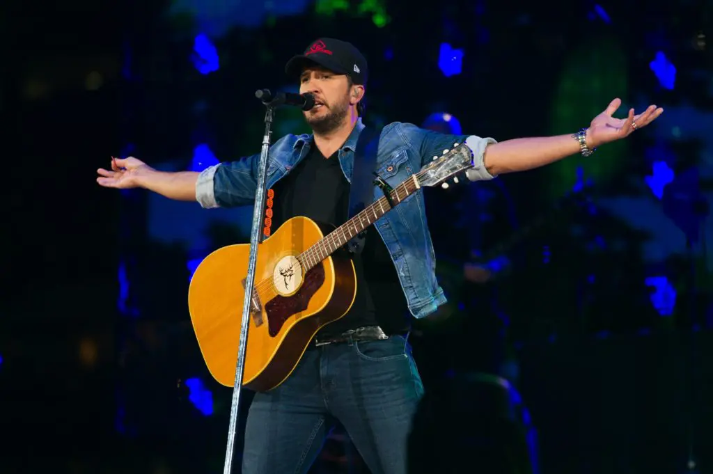 Luke Bryan didn't seem to mind that everyone was staring at his butt at the Houston Rodeo.