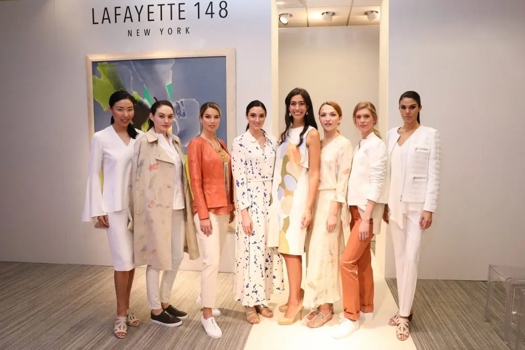 Models show off their spring/summer looks inspired by the art of influential creative women