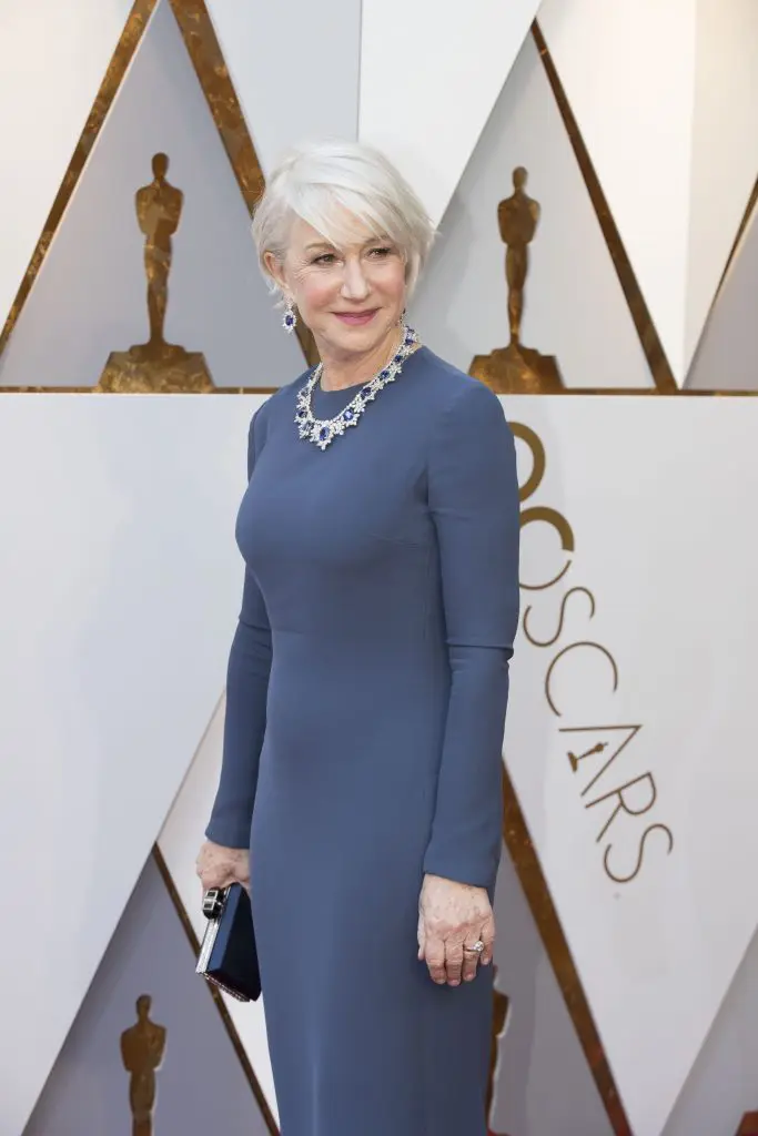 Helen Mirren at 2018 Oscars.