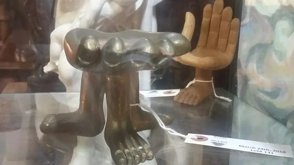 Pedro Friedeberg small sculptures are among the artworks in the Lewis & Maese Auction, set for Saturday, March 24, noon. Art dealer Gus Kopriva of Redbud Gallery, a long-time friend of Truxillo, donated his time and expertise to catalog the artworks in the 400-lot auction.  