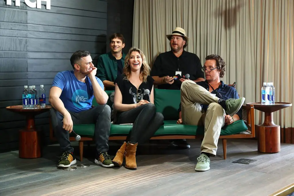 Ashton Kutcher and Matthew McConaughey were in town to promote their new tech competition. (photo by Joe Scarnici/Getty Images for Sound Ventures
