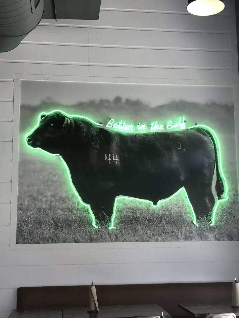 The new eatery's burgers are exclusively 44 Farms Texas Black Angus. 