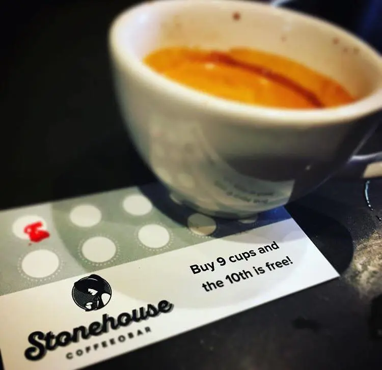 Stonehouse Coffee & Bar, in a renovated landmark building, has cortados, espresso drinks, lattes, and many non-dairy options. (Photo by Stonehouse Coffee & Bar.)