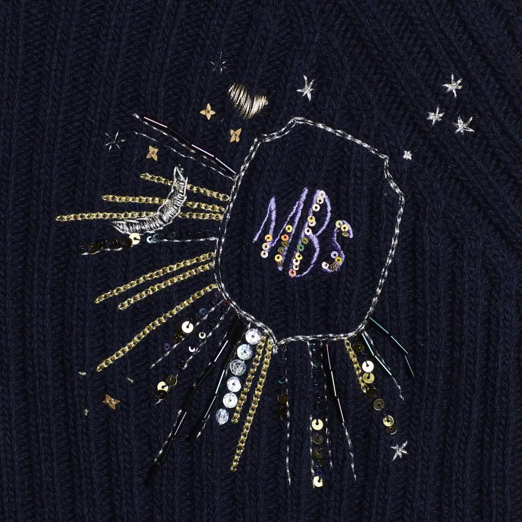 Monogram details on a Le Lion knit. 