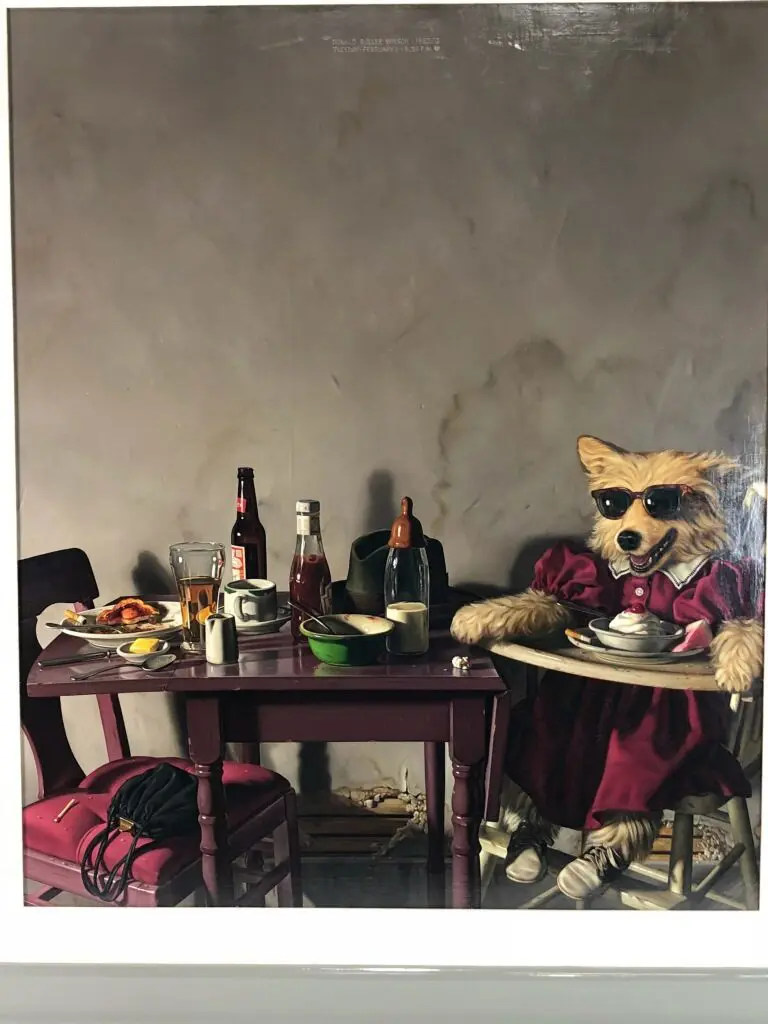 A Donald Roller Wilson canvas, from the estate of the late Monty Frost, will be among the other notable lots in the Saturday, March 24 Lewis & Maese Auction. The Surreal image was used for the cover of Frank Zappa's album "The Perfect Stranger."