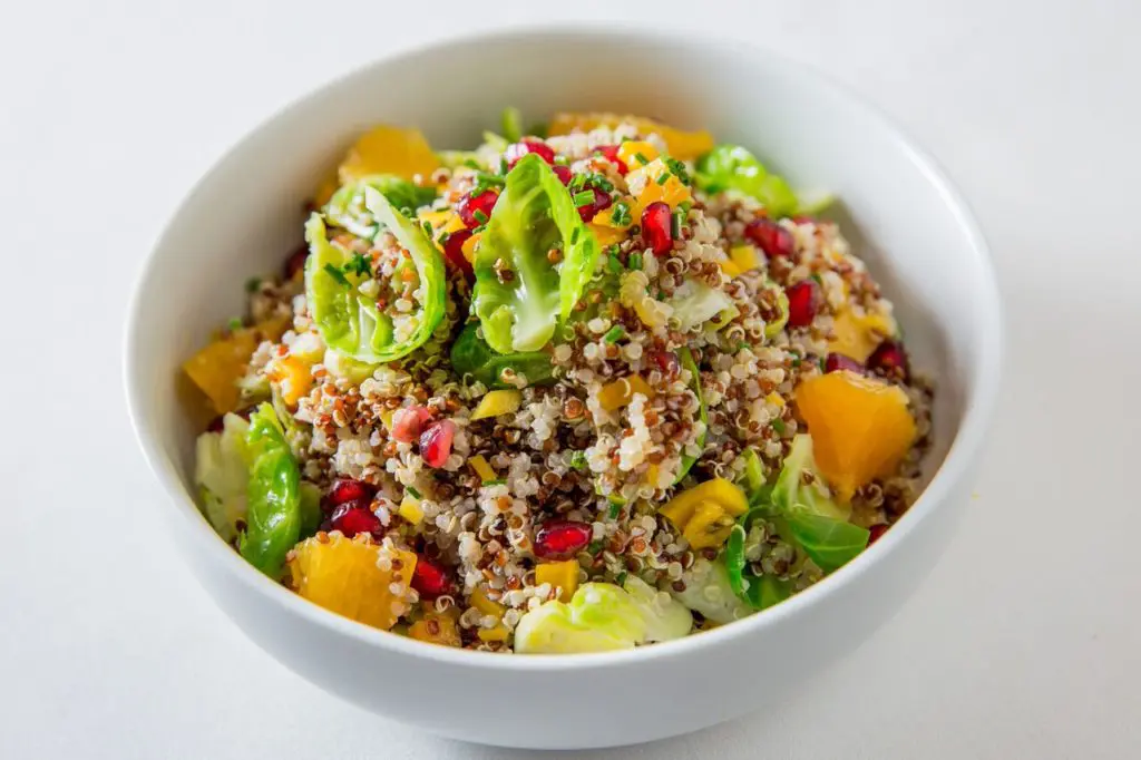 Light, bright options abound at Fig & Olive like the quinoa salad. 