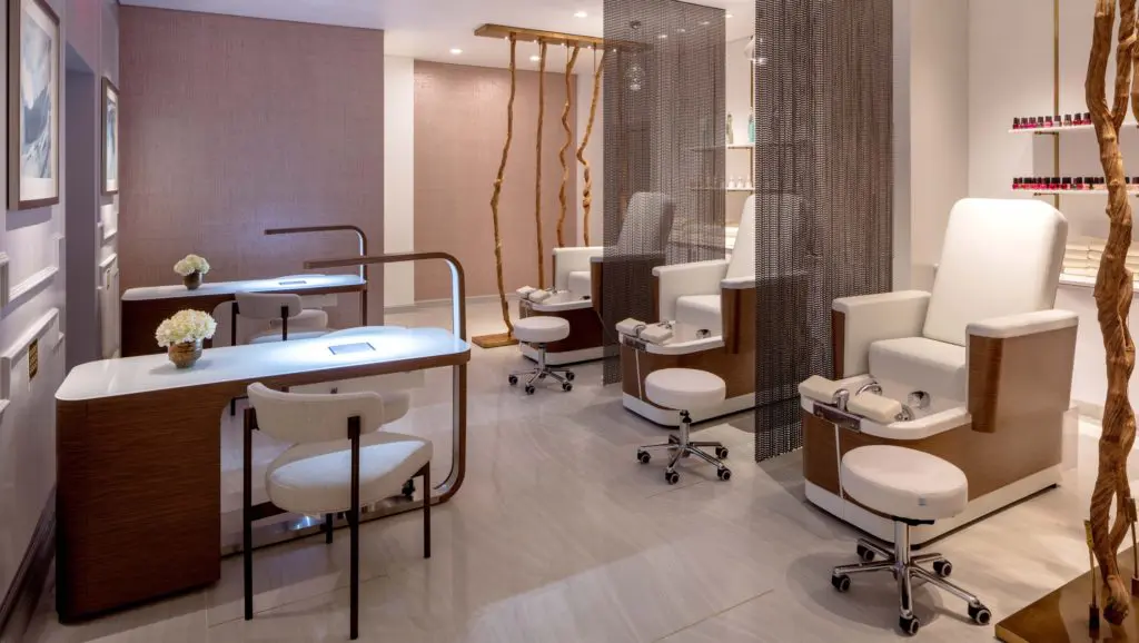 The nail salon is perfect for groups. 