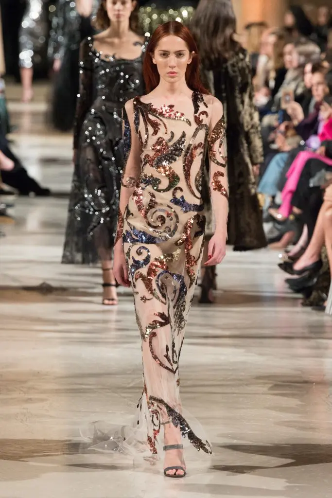A look from the Oscar de la Renta Fall 2018 collection