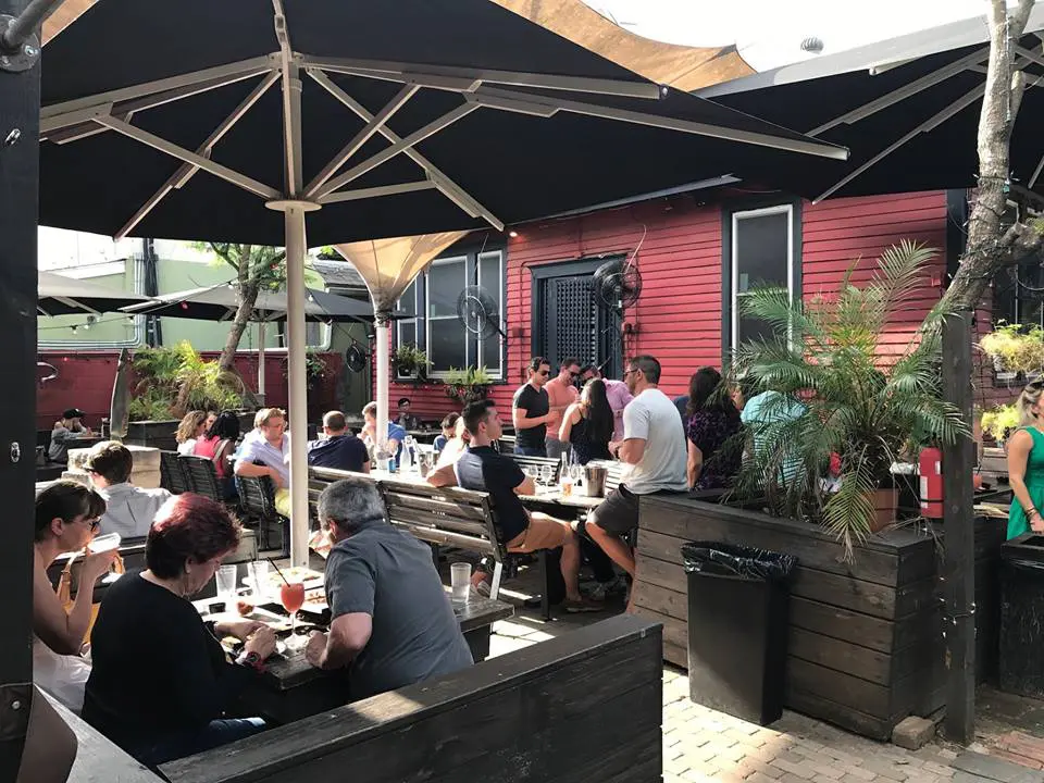 Boheme's outdoor seating options are endless, from the patio out front and around the side, along with the huge garden out back. (Photo from Bar Boheme's Facebook.)