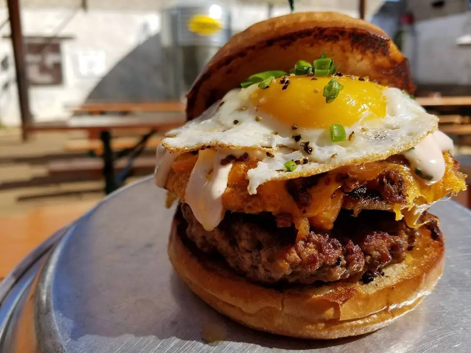 Rodeo Goat burgers are all from 44 Farms and ground in house. (Photo by Rodeo Goat.)