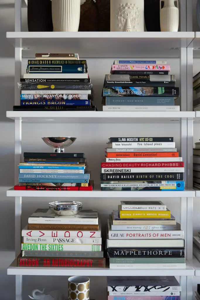Russell Brightwell’s collections
of vintage vessels by Wedgwood, Hornsea, Heinrich, Rosenthal, and Tapio Wirkkala, and art, architecture, design, and fashion books.