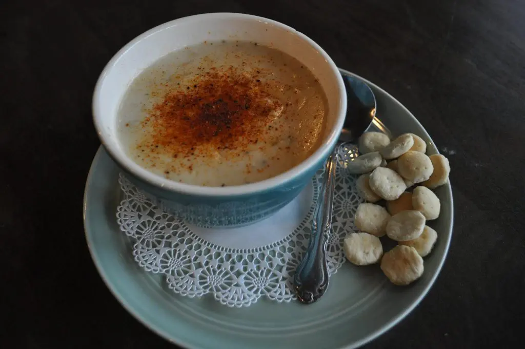 Both restaurant and food truck, Garbo's served a tried-and-true clam chowder along with lobster grilled cheese. (Photo by Garbo's.)