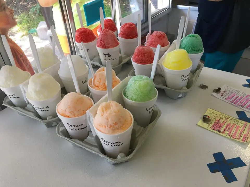 A bounty of snow cones from Sweet Caroline's.