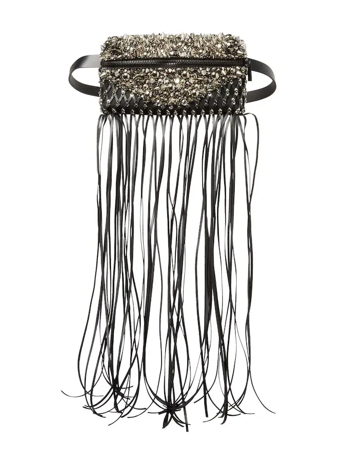 This Blakus bag can be carried as a clutch or worn belted.
