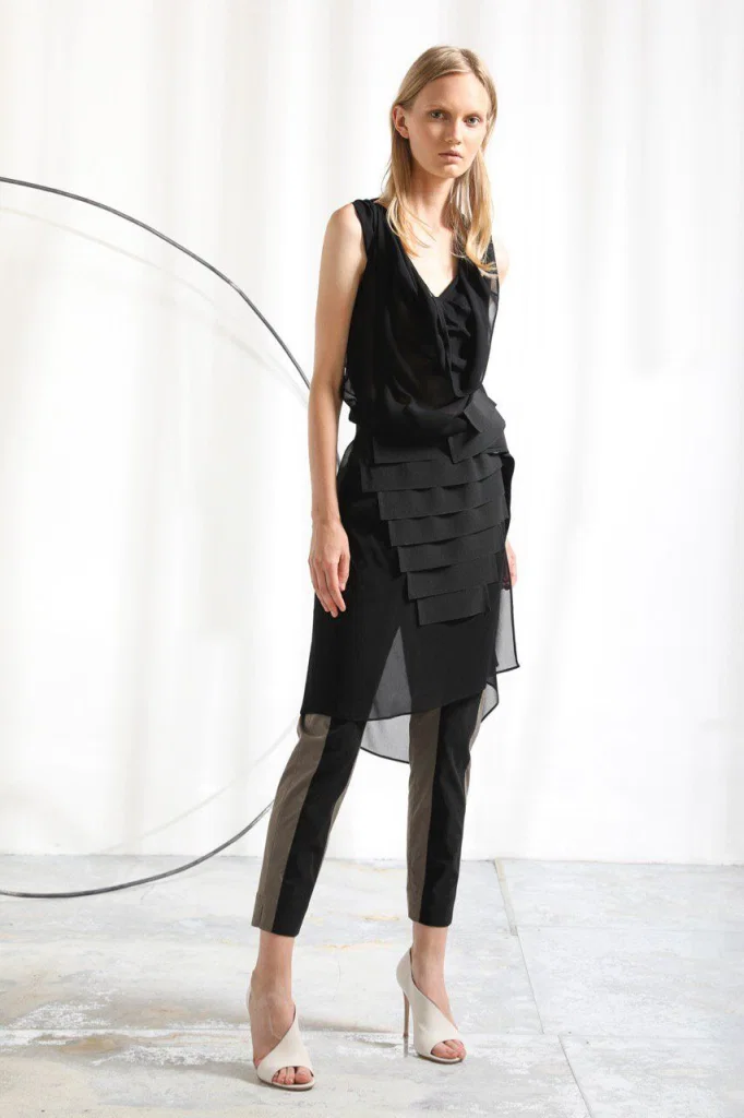 PierAntonio Gaspari's sheer tuxedo looks edgy and effortless