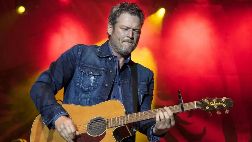 Country singing icon Blake Shelton at the Houston Livestock Show & Rodeo in 2018.