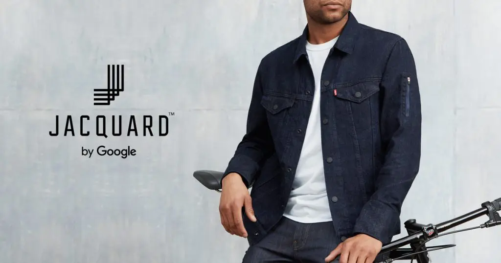 The Levi Commuter Jacket used Google Jacquard smart technology (photo courtesy of Google Jacquard)