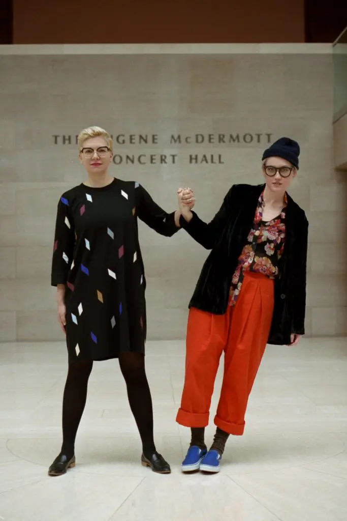 Jen Ray and Sarah Jaffe at Morton H. Meyerson Symphony Center.  
