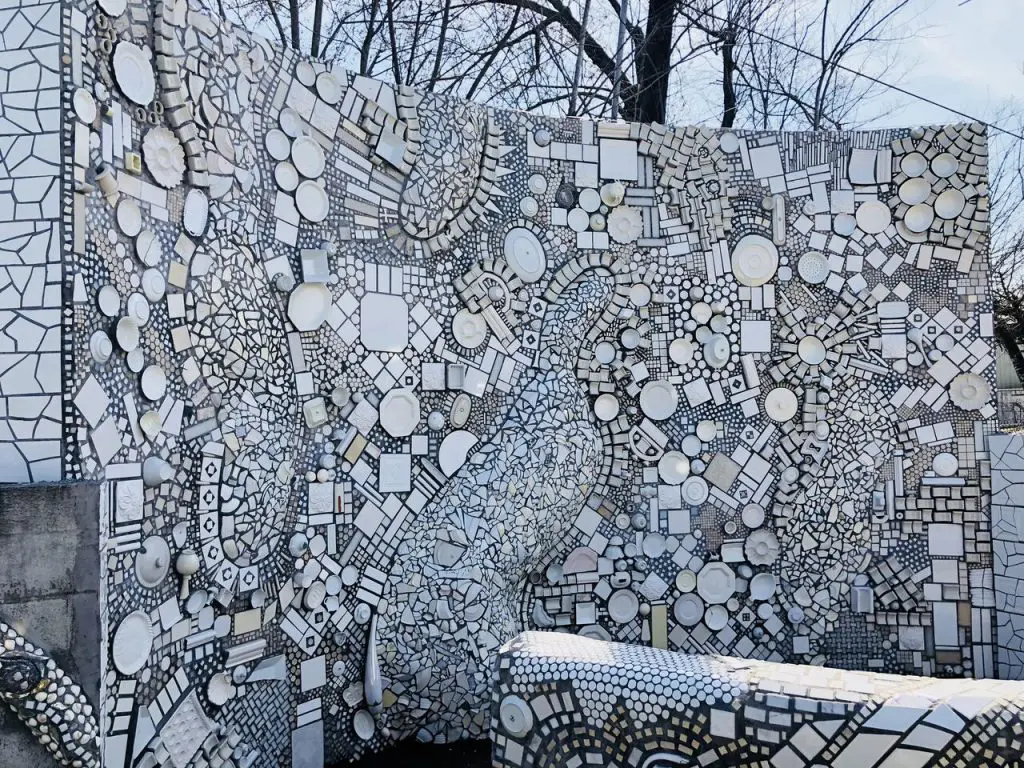 Many of the pieces that make Smither Park are found or recycled. (Photo by The Orange Show.)