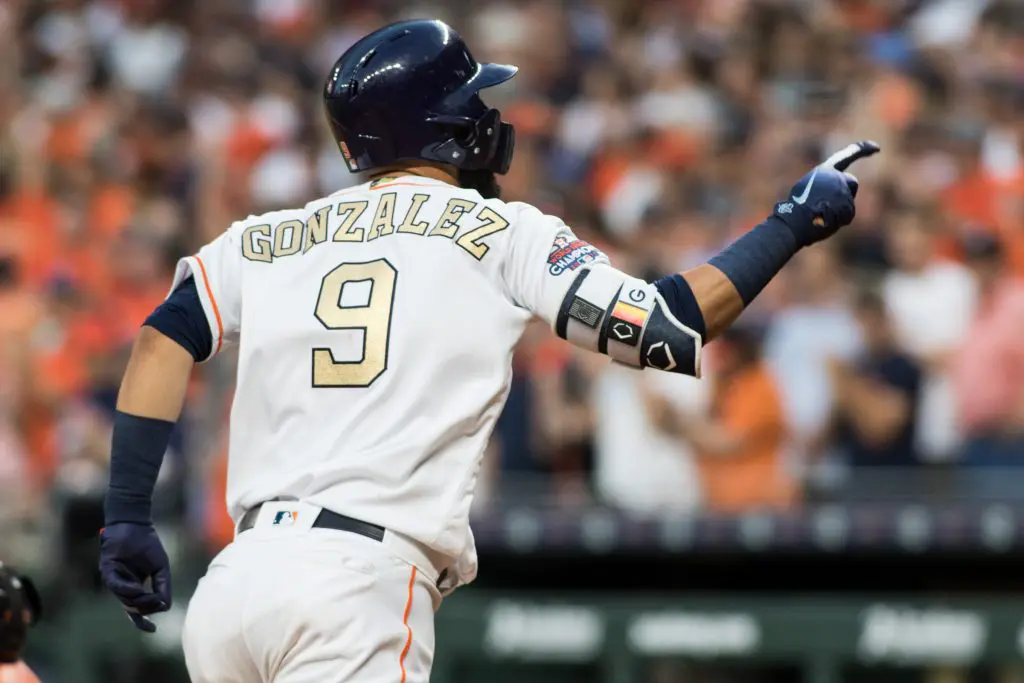 Marwin Gonzalez knows how to come up in big moments for the Houston Astros. He's been doing it for a long time. (Photo by F. Carter Smith.)