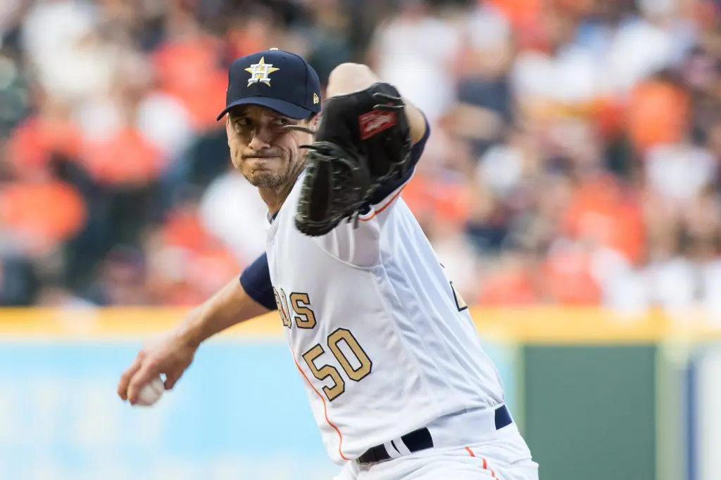 Charlie Morton saved the day in Game 7 of the World Series and got the start in the first home game of the 2018 season. (Photo by F. Carter Smith.)