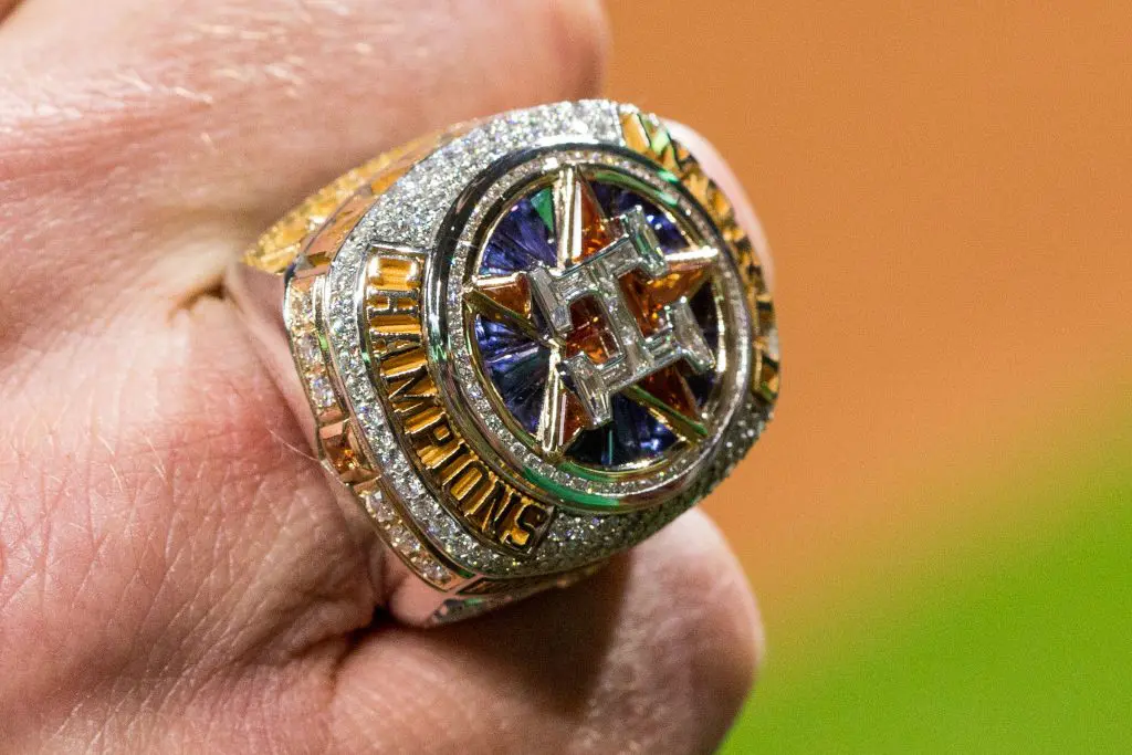 The Houston Astros' world championship rings make quite an impression.