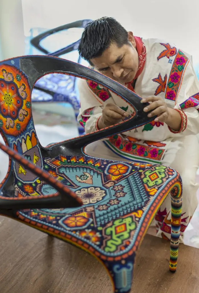Artisan with in Roche Bobois' L'Artesania de Vivre Project