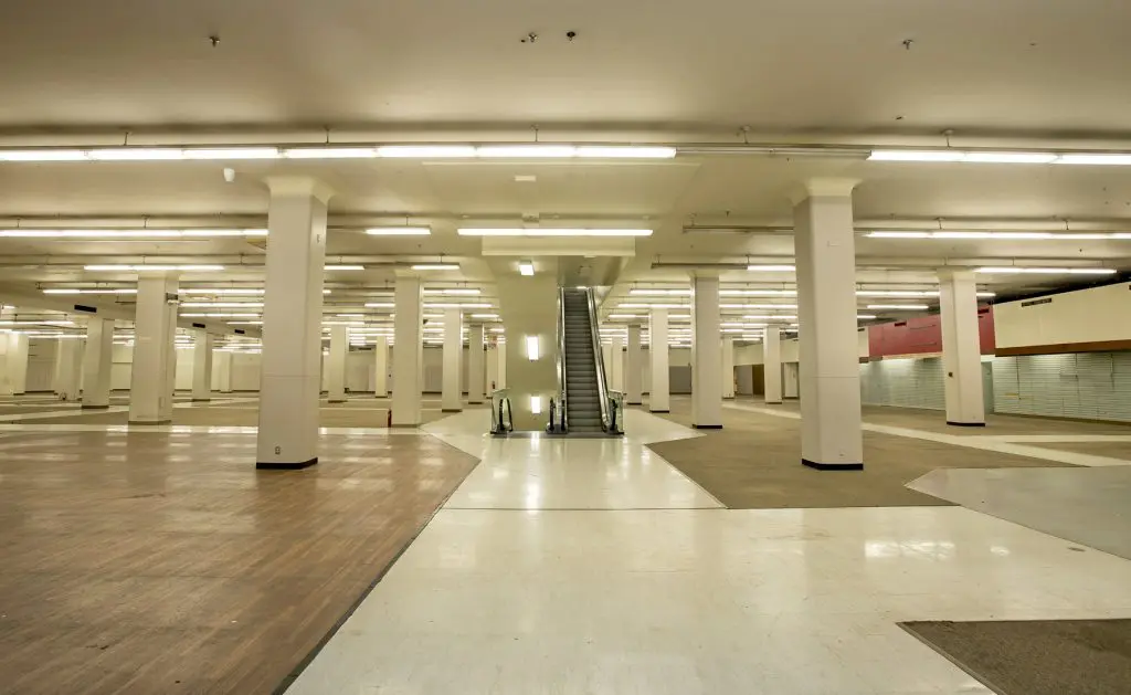The historic Sears building will be the anchor of Midtown's upcoming 9.4-acre innovation district. (Photo by Tommy LaVergne/Rice University.)