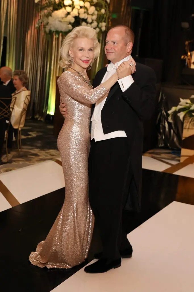 Houston Grand Opera artistic and musical director Patrick Summers with Lynn Wyatt at the 2018 Houston Grand Opera Ball. 