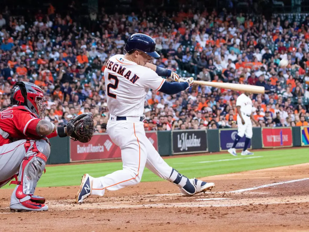 Houston Astros third baseman Alex Bregman seems to relish the challenge of facing superstar pitchers. (Photo by F. Carter Smith).