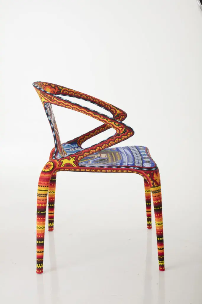 Chair in Roche Bobois' L'Artesania de Vivre Project