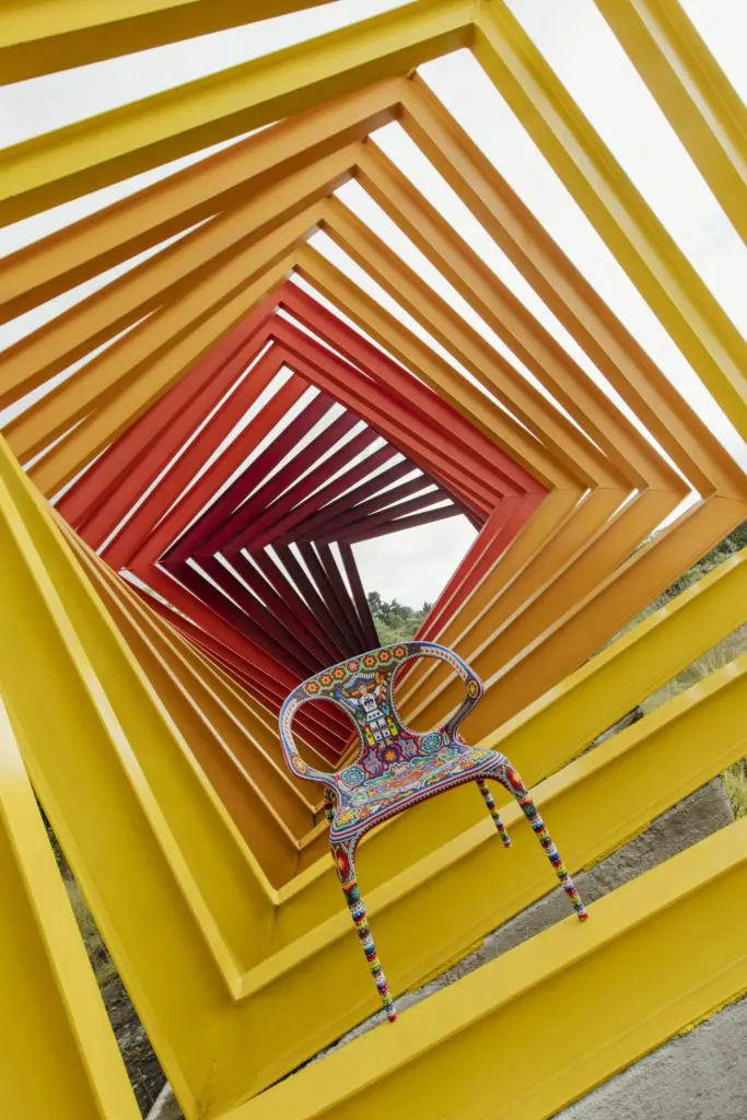 A chair in Roche Bobois' L'Artesania de Vivre Project