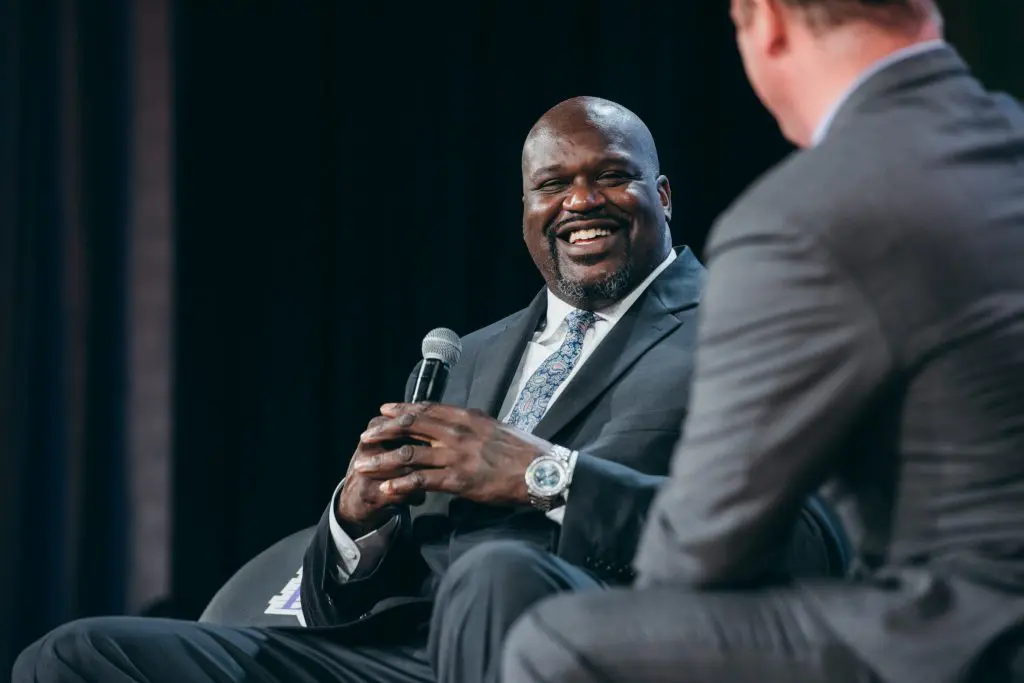 Shaquille O'Neal always makes a big impression. He's a friend of new University of Houston athletic director Eddie Nunez.