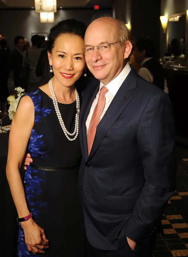 Y. Ping Sun and David Leebron at the Teach For America "Realizing One Day" 2018 Benefit Dinner at the Royal Sonesta Hotel Thursday March 29,2018. (Dave Rossman Photo)