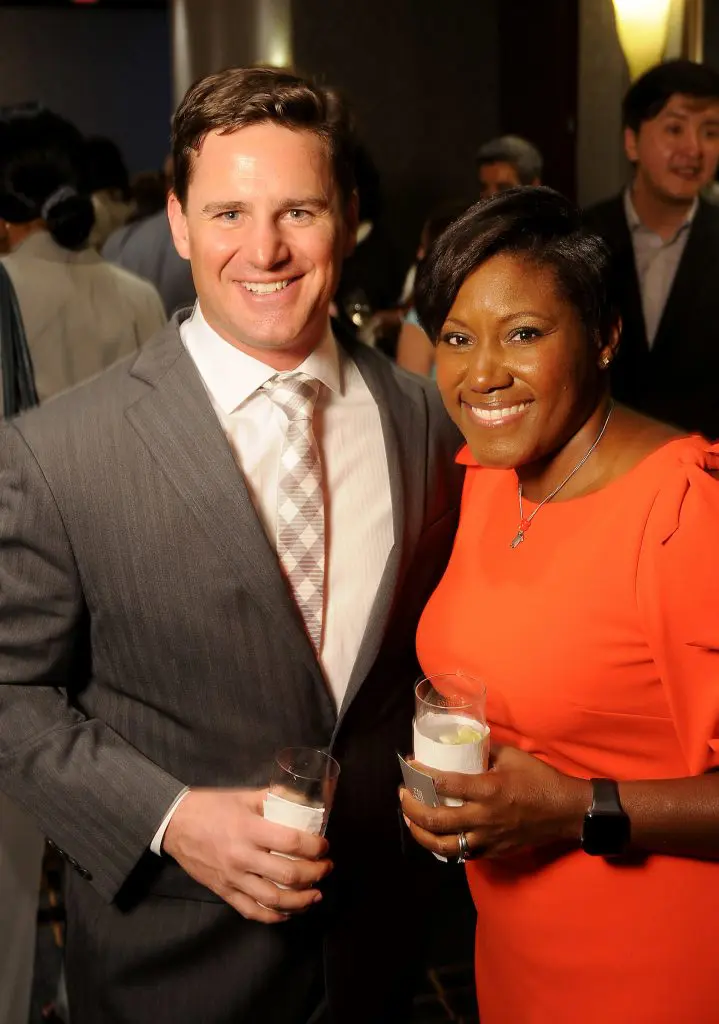 Brandt Bowden and Aisha Crumbineat the Teach For America "Realizing One Day" 2018 Benefit Dinner at the Royal Sonesta Hotel Thursday March 29,2018. (Dave Rossman Photo)