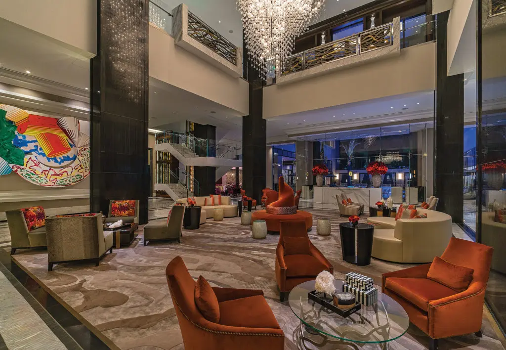 The Post Oak Hotel is full of surprises — and places to lounge in comfort.