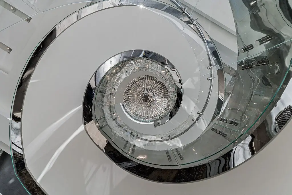 The Post Oak Hotel has one of the most dramatic stairways in Texas.