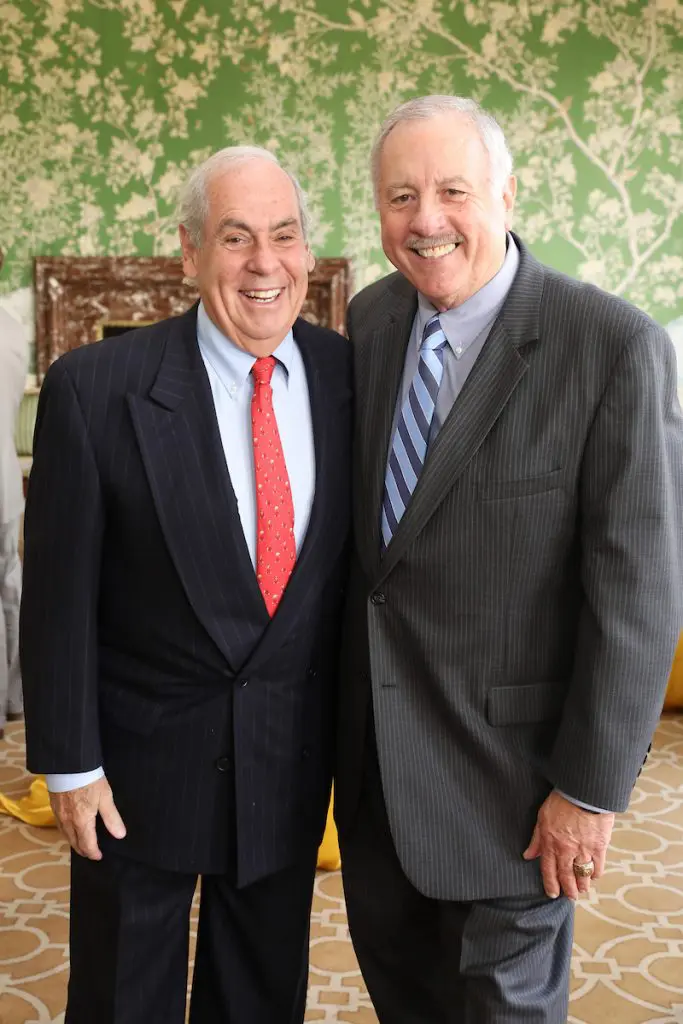 John Daugherty and Ed McMahon at the Men of Distinction awards luncheon at River Oaks Country Club.