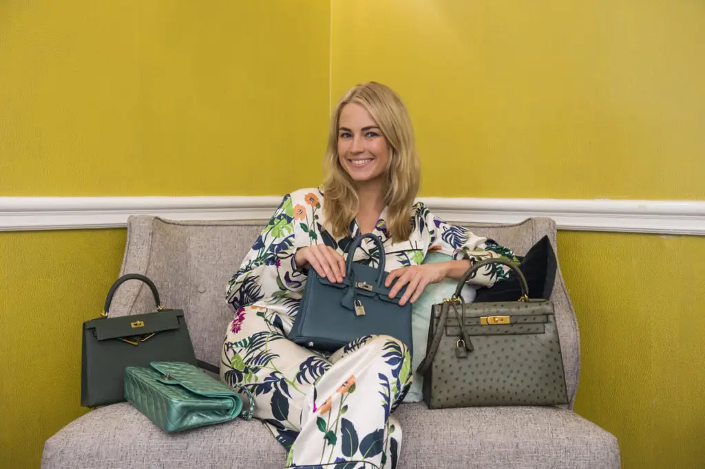 Amanda Hearst green fashion