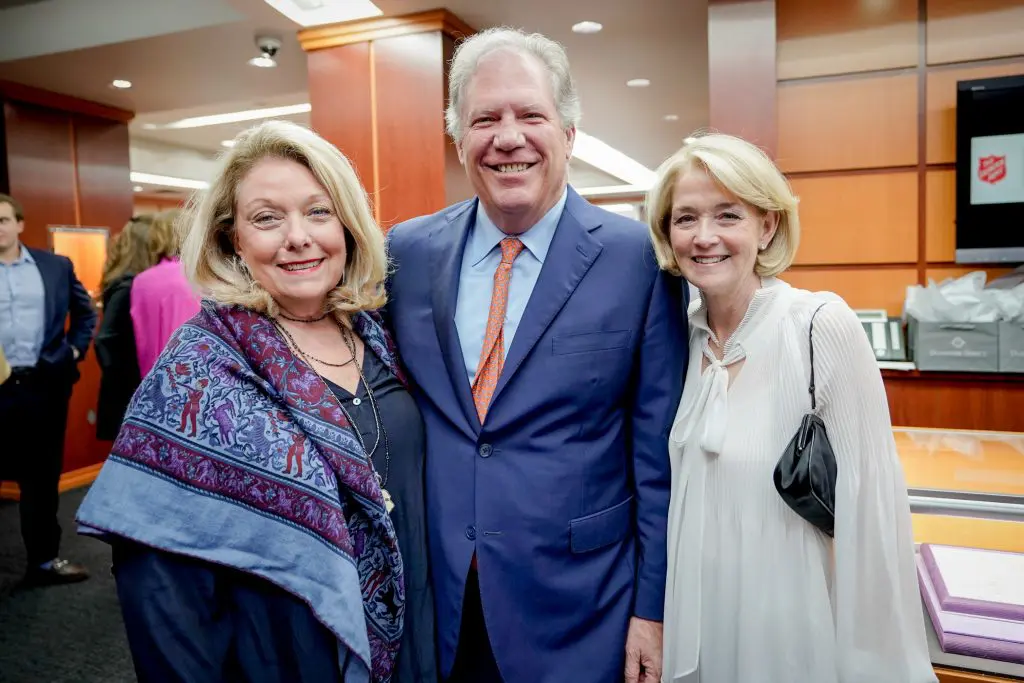 Jeanne Phillips, George and Vickie Bayoud