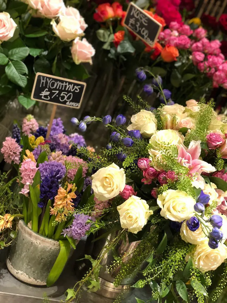 Flower market in London