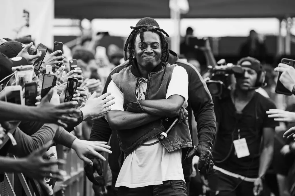 Playboi Carti enters the stage at JMBLYA