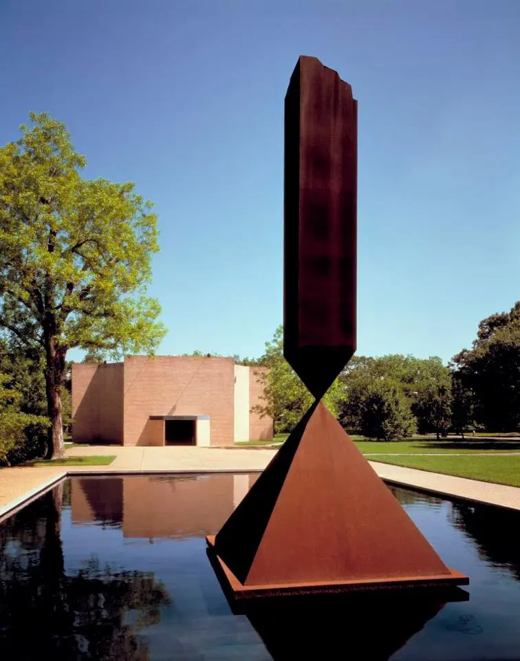 Rothko Chapel was vandalized last Friday morning with white paint and handbills. (All photos by Rothko Chapel.)