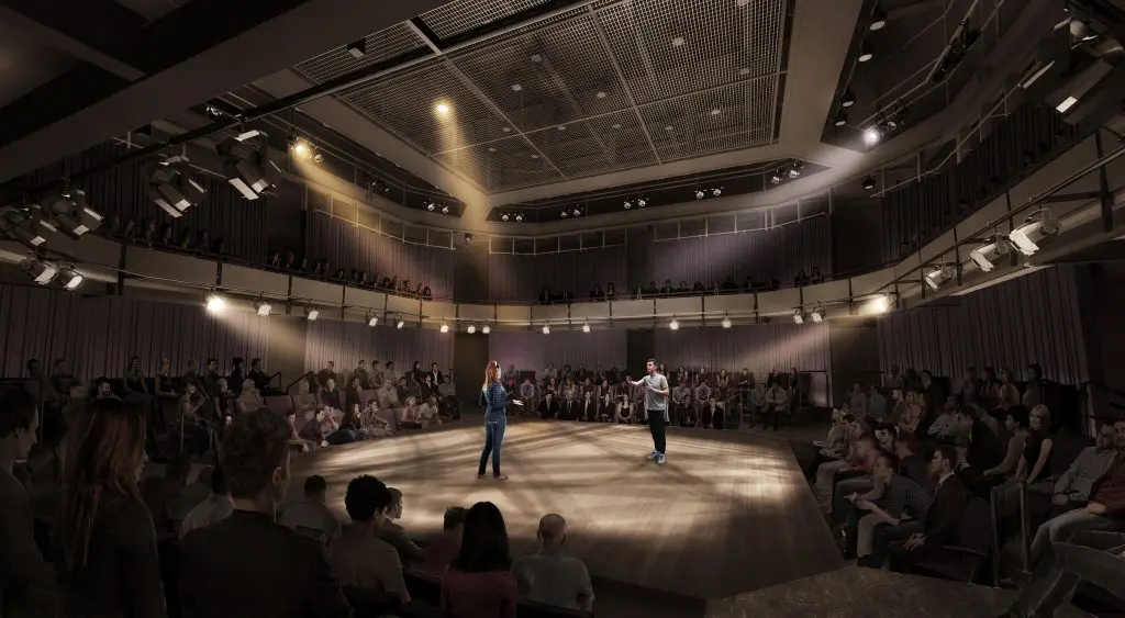 The Arena Stage will have an industrial-chic aesthetic. 