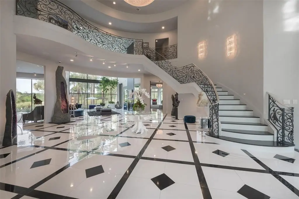 The stunning estate has a contemporary twist. 